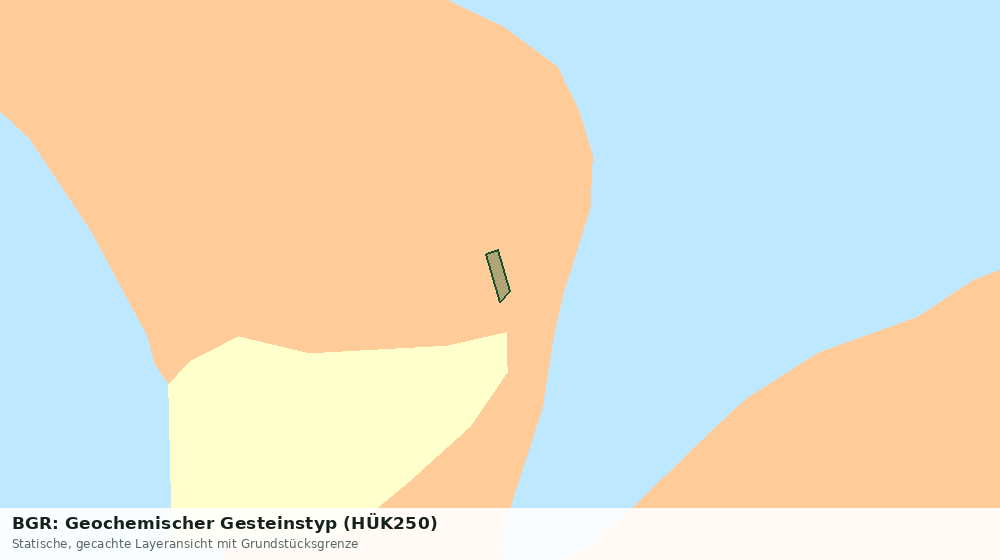 Statische Kartenansicht: BGR: Geochemischer Gesteinstyp (HÜK250)