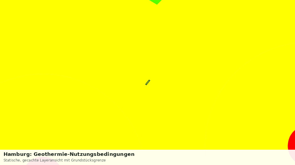 Statische Kartenansicht: Hamburg: Geothermie-Nutzungsbedingungen