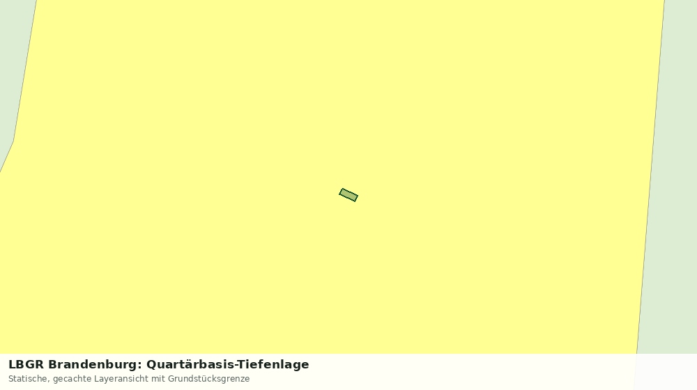 Statische Kartenansicht: LBGR Brandenburg: Quartärbasis-Tiefenlage