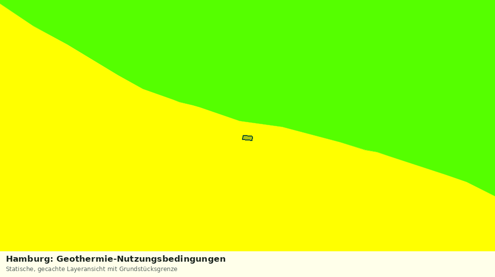 Statische Kartenansicht: Hamburg: Geothermie-Nutzungsbedingungen