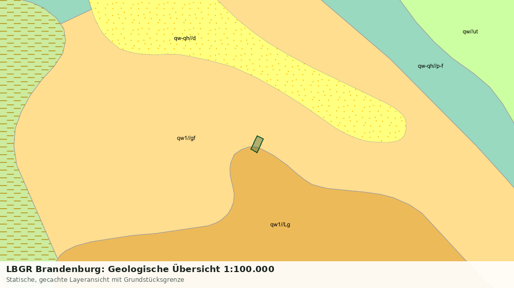 Statische Kartenansicht: LBGR Brandenburg: Geologische Übersicht 1:100.000