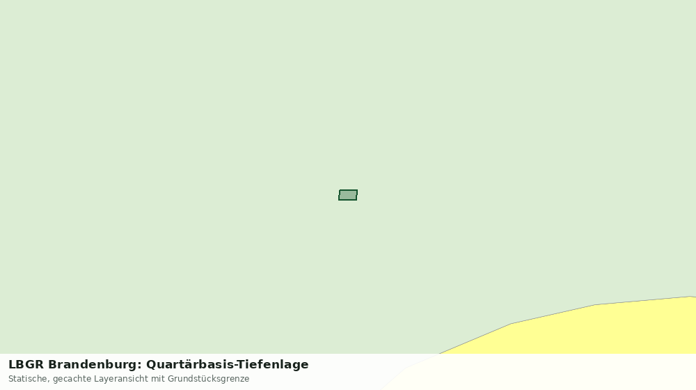 Statische Kartenansicht: LBGR Brandenburg: Quartärbasis-Tiefenlage