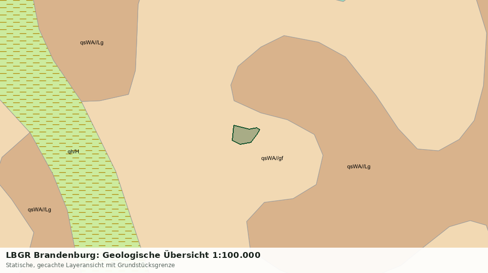 Statische Kartenansicht: LBGR Brandenburg: Geologische Übersicht 1:100.000