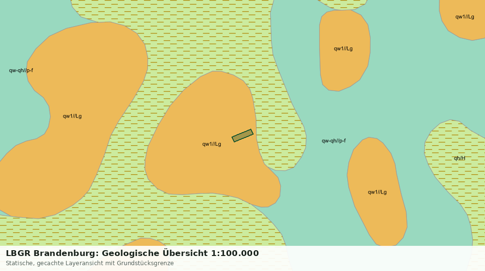 Statische Kartenansicht: LBGR Brandenburg: Geologische Übersicht 1:100.000