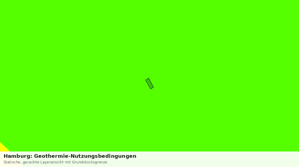 Statische Kartenansicht: Hamburg: Geothermie-Nutzungsbedingungen