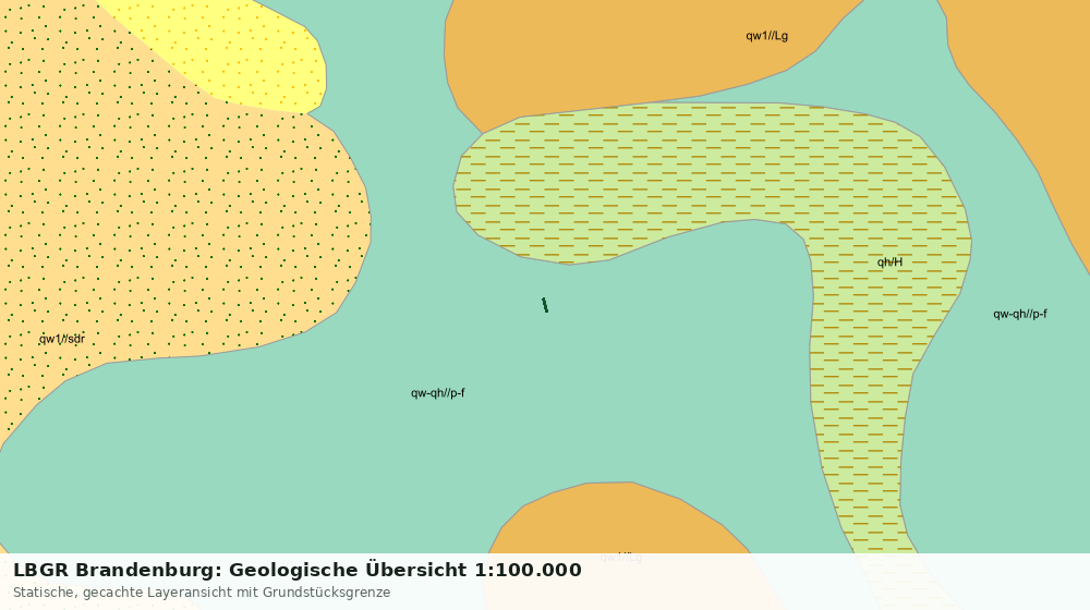Statische Kartenansicht: LBGR Brandenburg: Geologische Übersicht 1:100.000