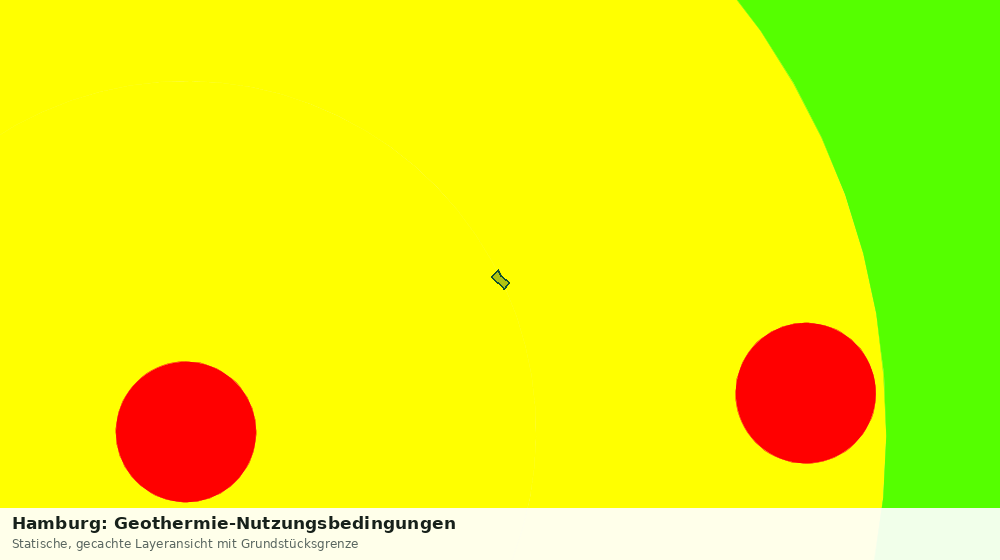Statische Kartenansicht: Hamburg: Geothermie-Nutzungsbedingungen