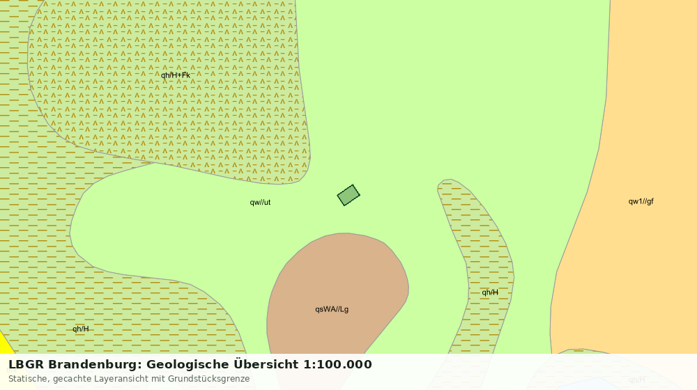 Statische Kartenansicht: LBGR Brandenburg: Geologische Übersicht 1:100.000