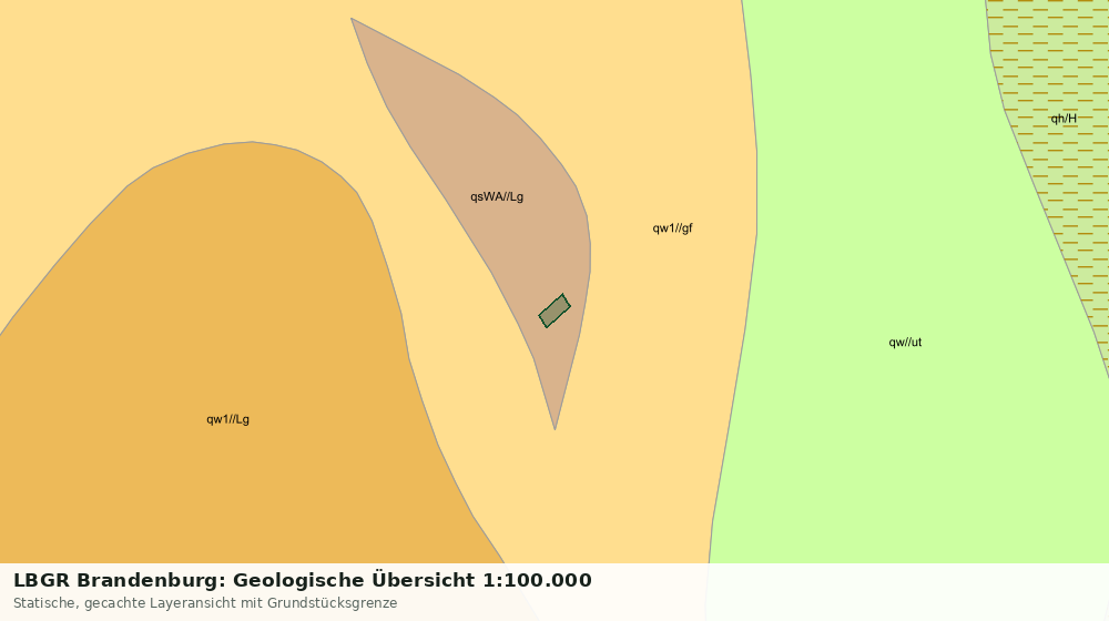 Statische Kartenansicht: LBGR Brandenburg: Geologische Übersicht 1:100.000