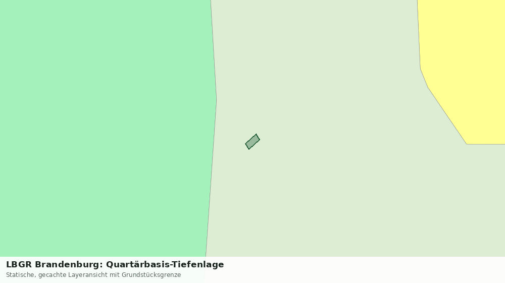 Statische Kartenansicht: LBGR Brandenburg: Quartärbasis-Tiefenlage