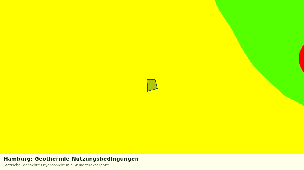 Statische Kartenansicht: Hamburg: Geothermie-Nutzungsbedingungen