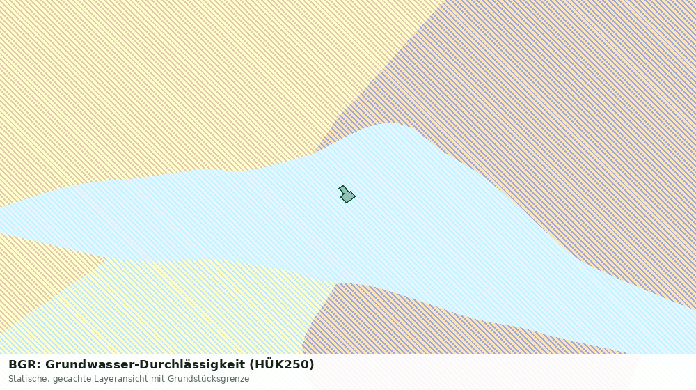 Statische Kartenansicht: BGR: Grundwasser-Durchlässigkeit (HÜK250)