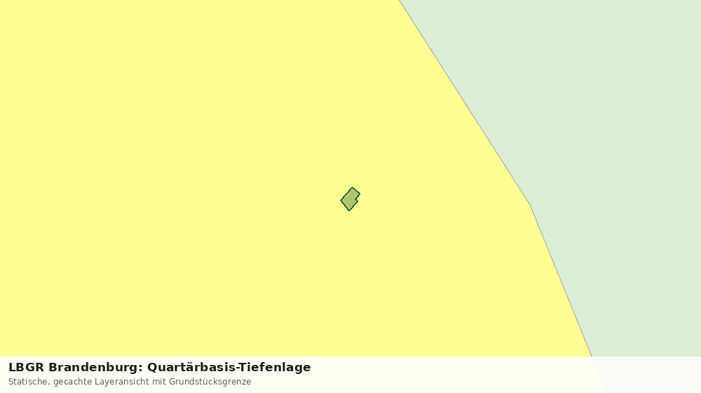 Statische Kartenansicht: LBGR Brandenburg: Quartärbasis-Tiefenlage