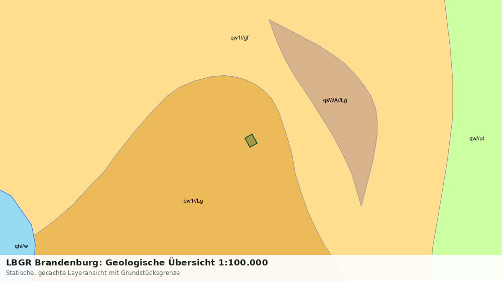 Statische Kartenansicht: LBGR Brandenburg: Geologische Übersicht 1:100.000
