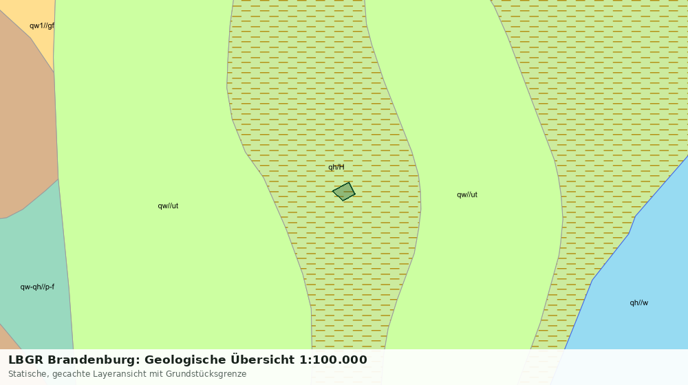 Statische Kartenansicht: LBGR Brandenburg: Geologische Übersicht 1:100.000