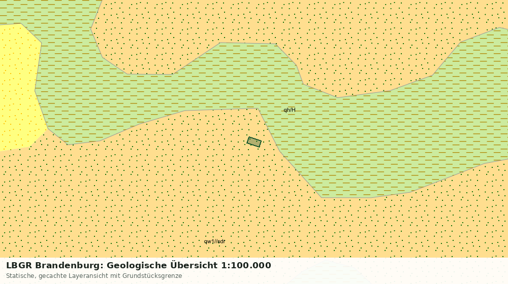 Statische Kartenansicht: LBGR Brandenburg: Geologische Übersicht 1:100.000