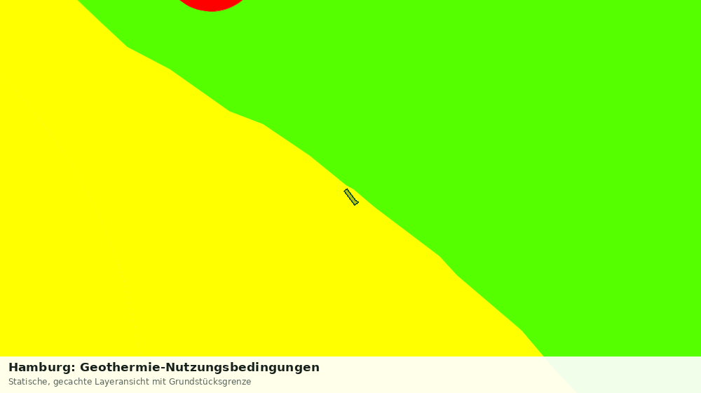 Statische Kartenansicht: Hamburg: Geothermie-Nutzungsbedingungen