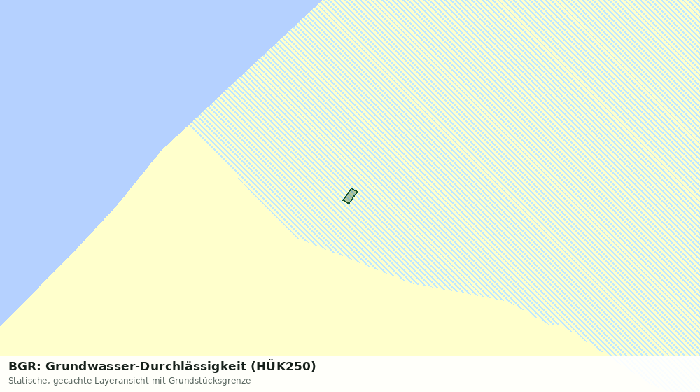 Statische Kartenansicht: BGR: Grundwasser-Durchlässigkeit (HÜK250)