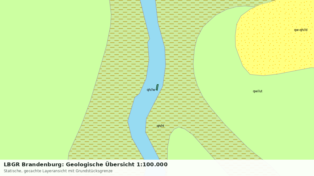 Statische Kartenansicht: LBGR Brandenburg: Geologische Übersicht 1:100.000