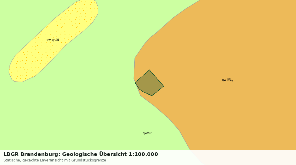 Statische Kartenansicht: LBGR Brandenburg: Geologische Übersicht 1:100.000