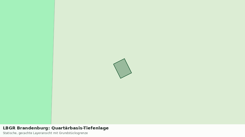 Statische Kartenansicht: LBGR Brandenburg: Quartärbasis-Tiefenlage
