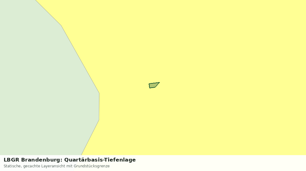 Statische Kartenansicht: LBGR Brandenburg: Quartärbasis-Tiefenlage