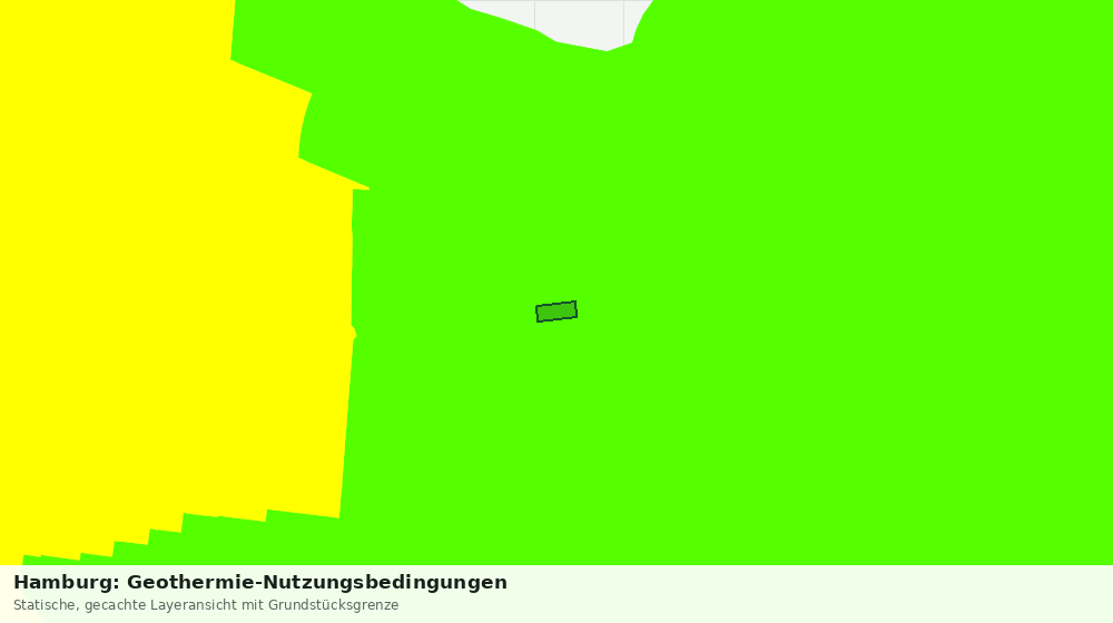 Statische Kartenansicht: Hamburg: Geothermie-Nutzungsbedingungen