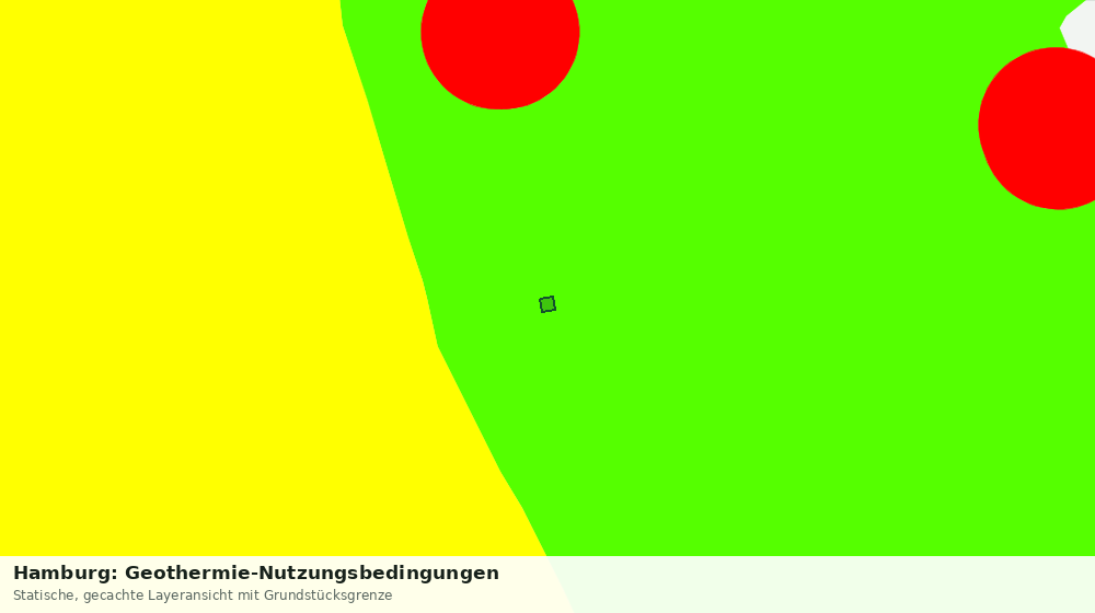 Statische Kartenansicht: Hamburg: Geothermie-Nutzungsbedingungen