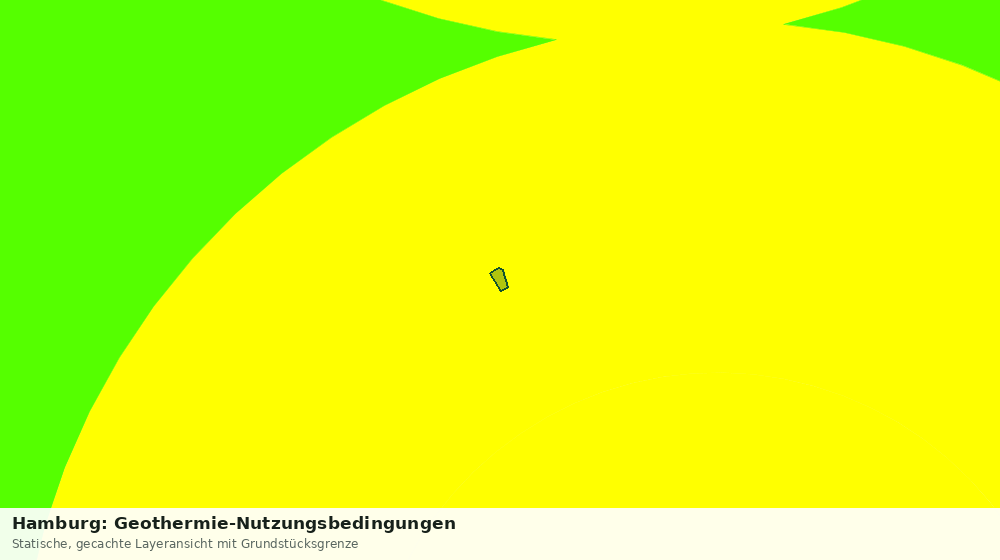 Statische Kartenansicht: Hamburg: Geothermie-Nutzungsbedingungen