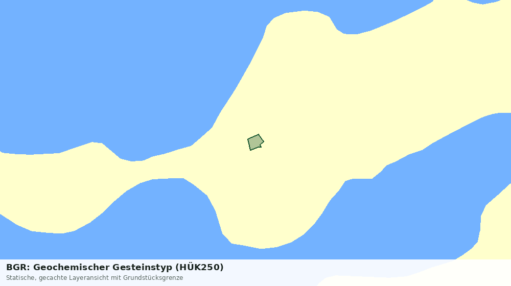Statische Kartenansicht: BGR: Geochemischer Gesteinstyp (HÜK250)