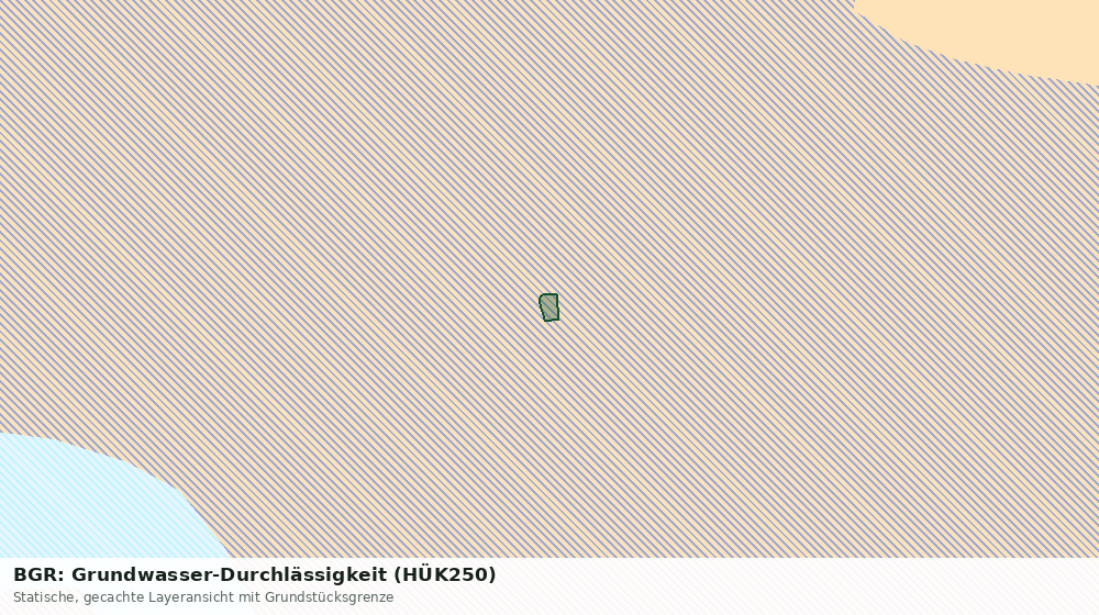 Statische Kartenansicht: BGR: Grundwasser-Durchlässigkeit (HÜK250)