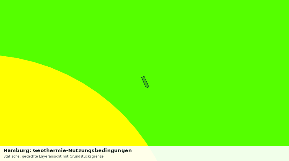 Statische Kartenansicht: Hamburg: Geothermie-Nutzungsbedingungen