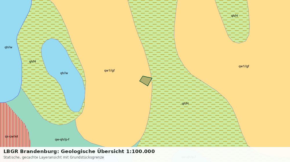 Statische Kartenansicht: LBGR Brandenburg: Geologische Übersicht 1:100.000