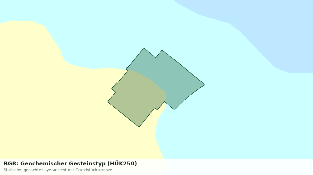 Statische Kartenansicht: BGR: Geochemischer Gesteinstyp (HÜK250)