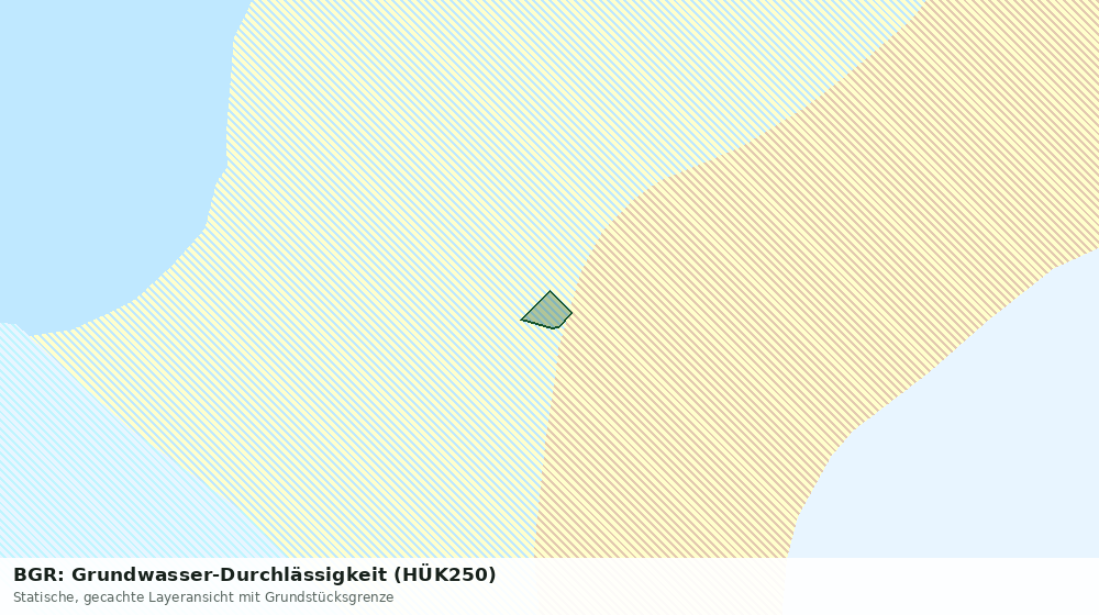 Statische Kartenansicht: BGR: Grundwasser-Durchlässigkeit (HÜK250)