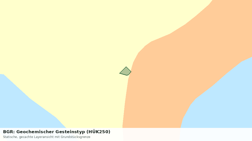 Statische Kartenansicht: BGR: Geochemischer Gesteinstyp (HÜK250)
