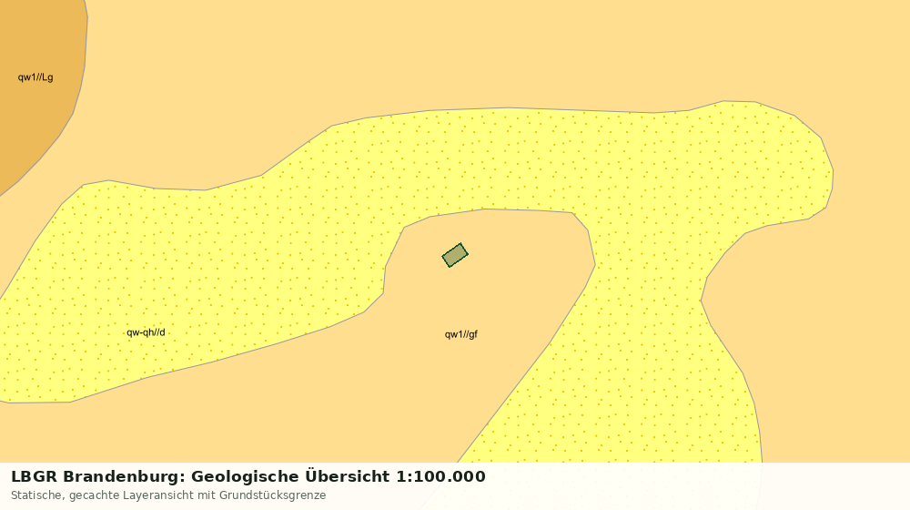 Statische Kartenansicht: LBGR Brandenburg: Geologische Übersicht 1:100.000