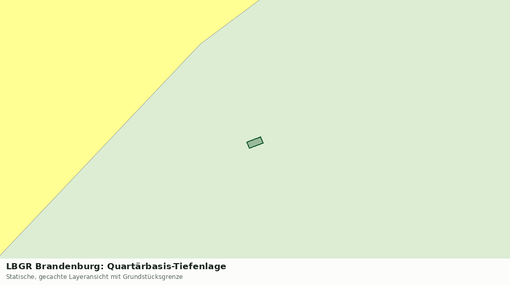 Statische Kartenansicht: LBGR Brandenburg: Quartärbasis-Tiefenlage