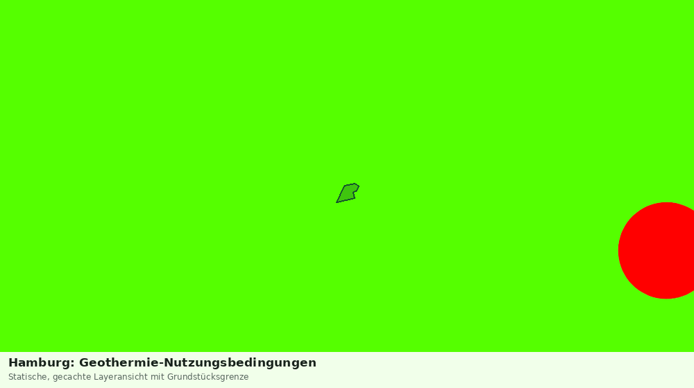 Statische Kartenansicht: Hamburg: Geothermie-Nutzungsbedingungen