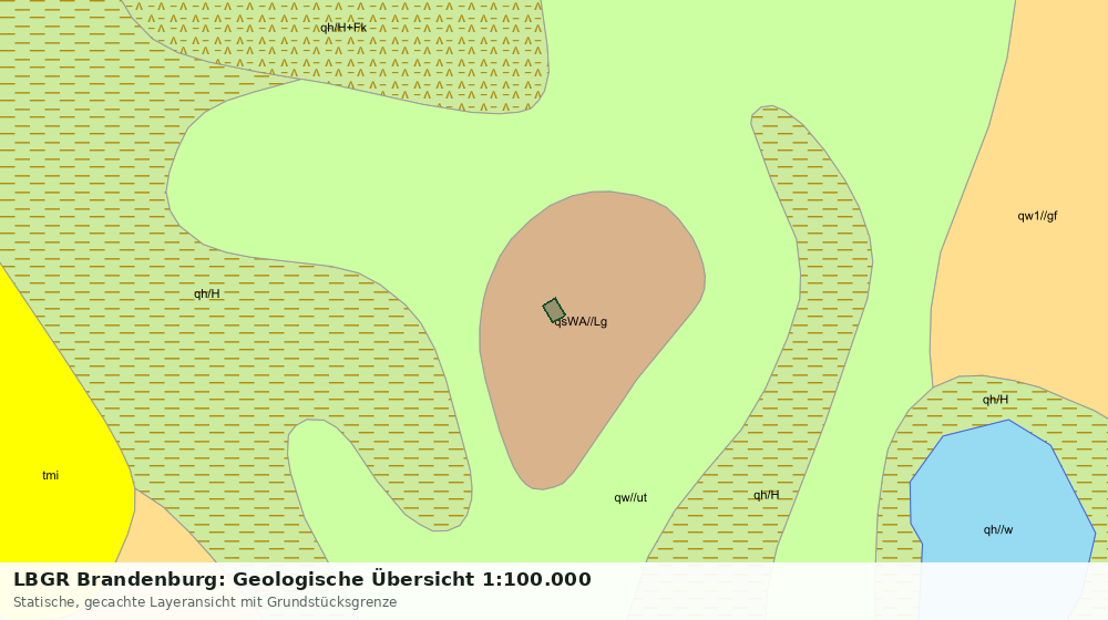 Statische Kartenansicht: LBGR Brandenburg: Geologische Übersicht 1:100.000