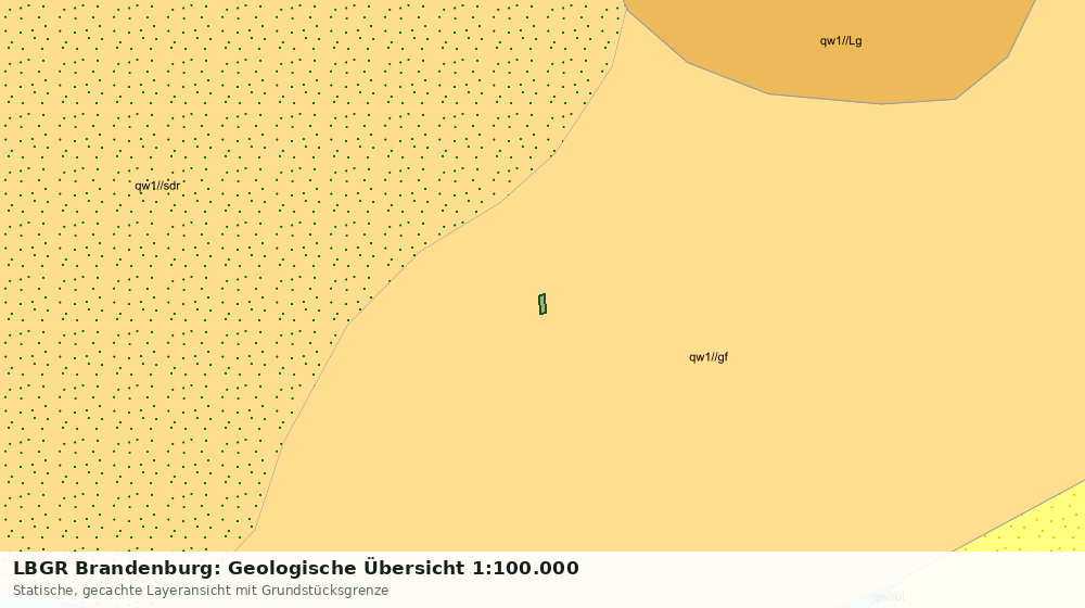 Statische Kartenansicht: LBGR Brandenburg: Geologische Übersicht 1:100.000