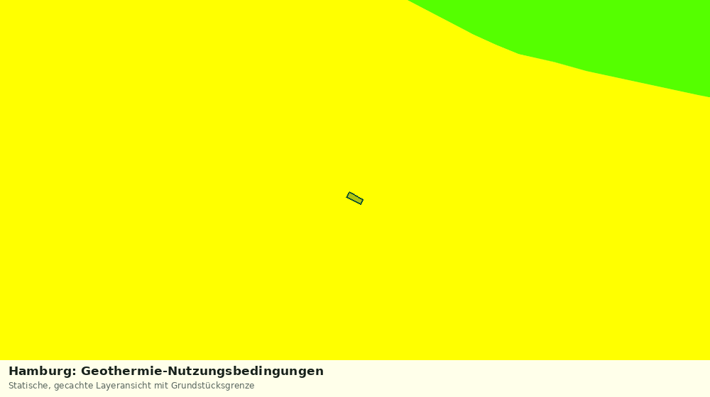 Statische Kartenansicht: Hamburg: Geothermie-Nutzungsbedingungen