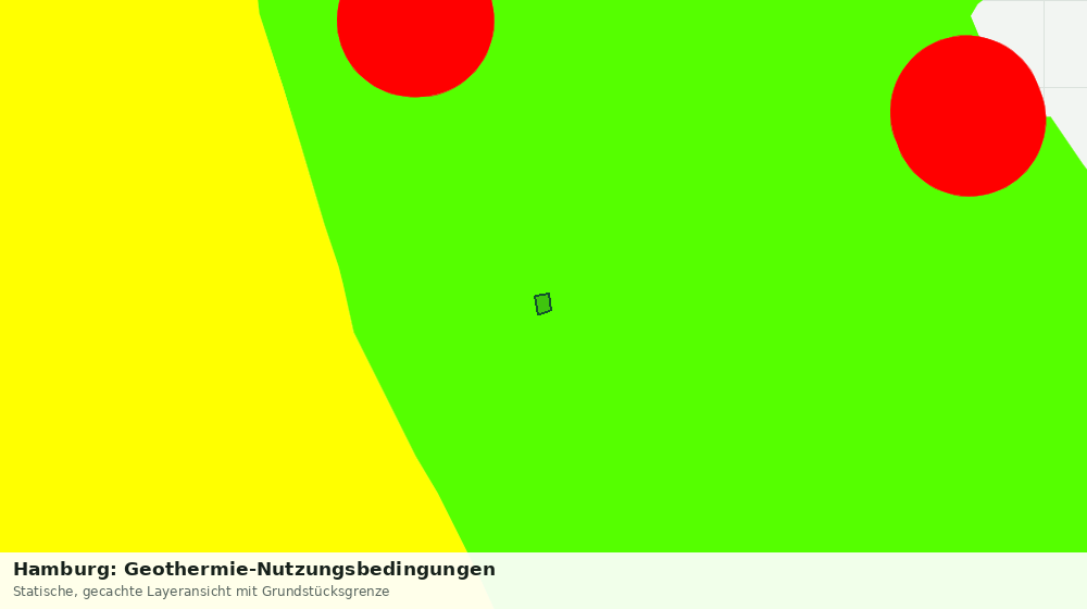 Statische Kartenansicht: Hamburg: Geothermie-Nutzungsbedingungen