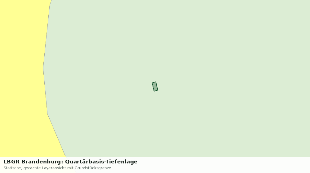 Statische Kartenansicht: LBGR Brandenburg: Quartärbasis-Tiefenlage