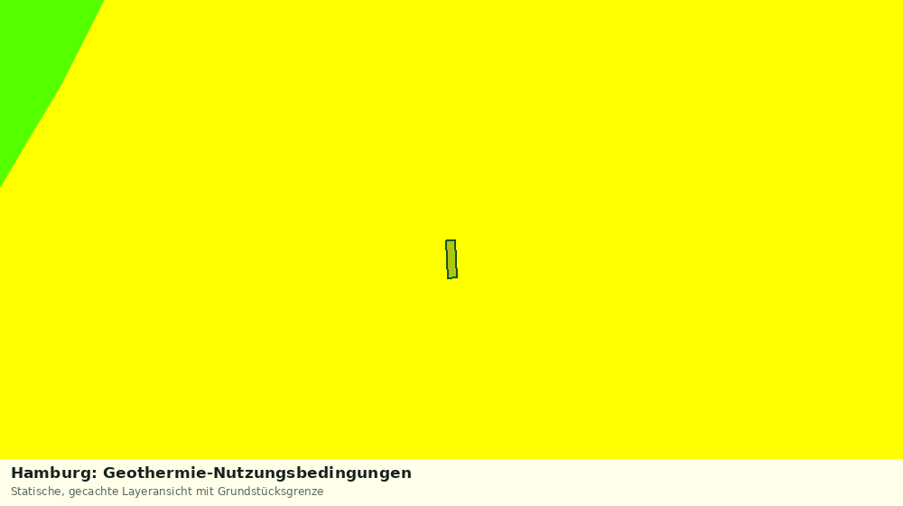 Statische Kartenansicht: Hamburg: Geothermie-Nutzungsbedingungen