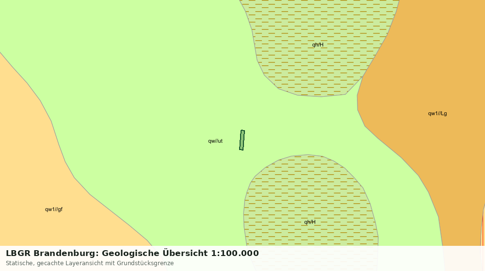 Statische Kartenansicht: LBGR Brandenburg: Geologische Übersicht 1:100.000