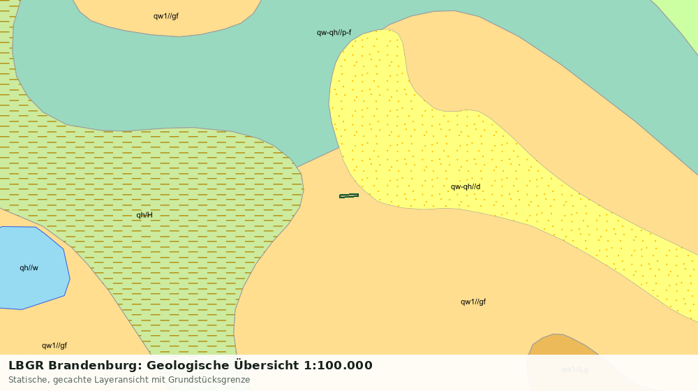 Statische Kartenansicht: LBGR Brandenburg: Geologische Übersicht 1:100.000