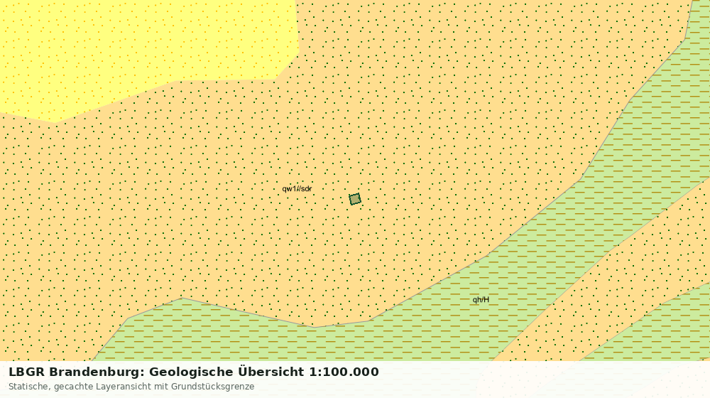 Statische Kartenansicht: LBGR Brandenburg: Geologische Übersicht 1:100.000