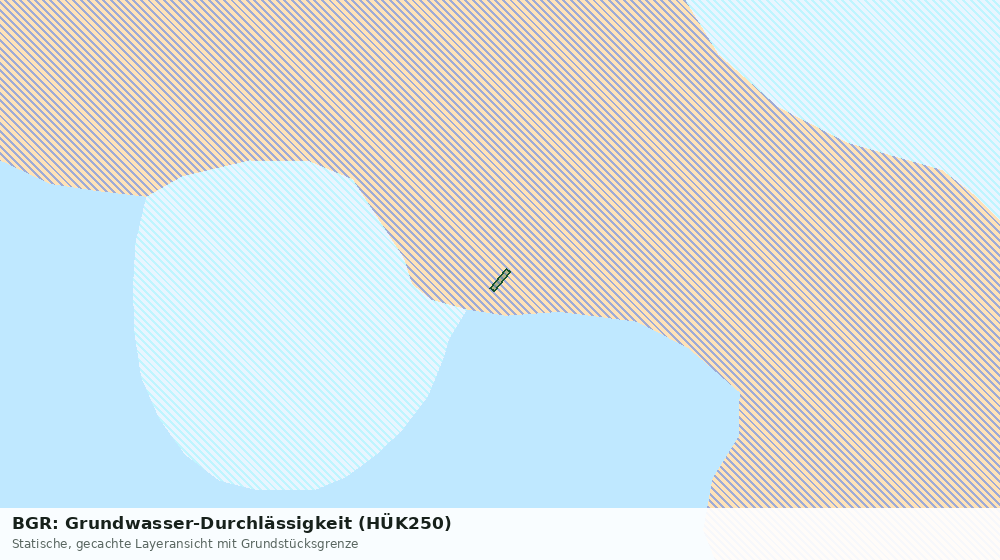 Statische Kartenansicht: BGR: Grundwasser-Durchlässigkeit (HÜK250)