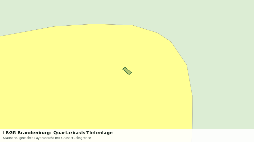Statische Kartenansicht: LBGR Brandenburg: Quartärbasis-Tiefenlage